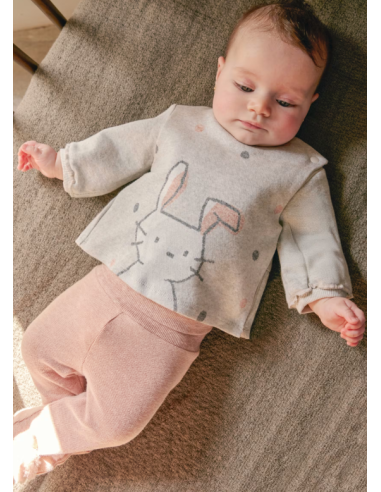 Conjunto polaina bebé niña 