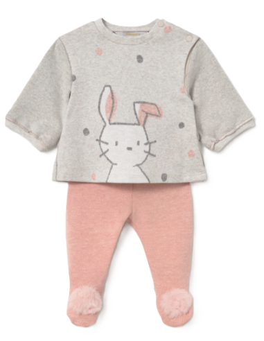 Conjunto polaina bebé niña 