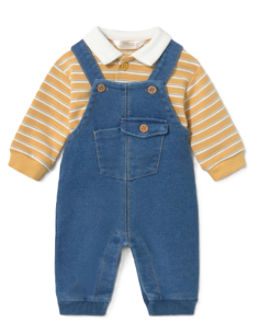 Conjunto peto y polo recién nacido 