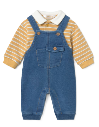 Conjunto peto y polo recién nacido 