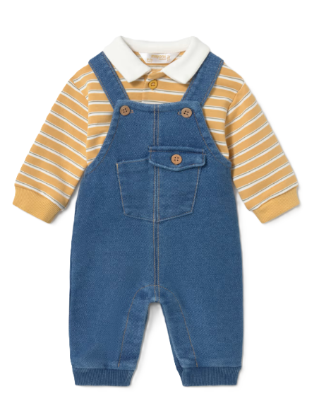 Conjunto peto y polo recién nacido 