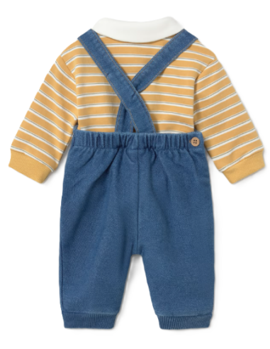 Conjunto peto y polo recién nacido 