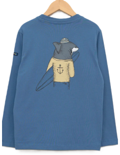 Camiseta manga larga tiburón para niño  2