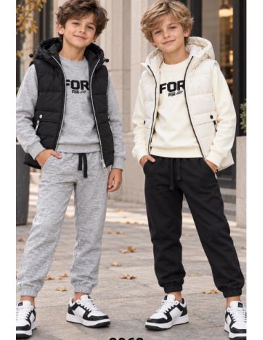 Conjunto con chaleco niño 