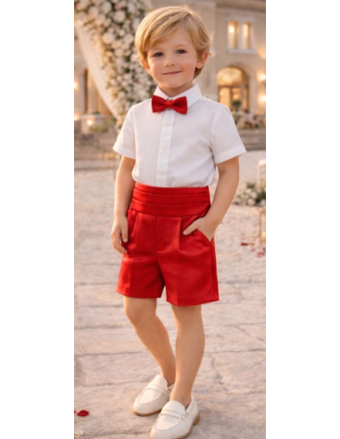 Conjunto traje corto de vestir niño 
