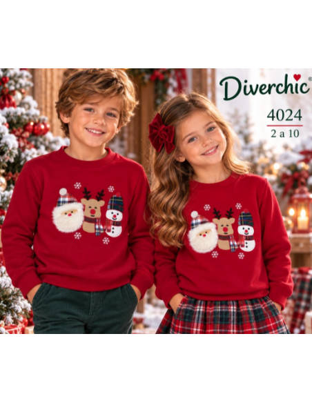 Sudadera unisex navideña 