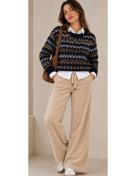Pantalón mujer pana 