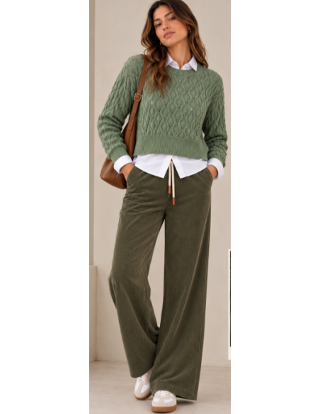 Pantalón mujer pana