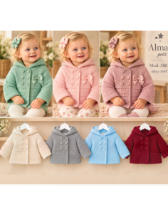 Chaqueta con capucha bebé 