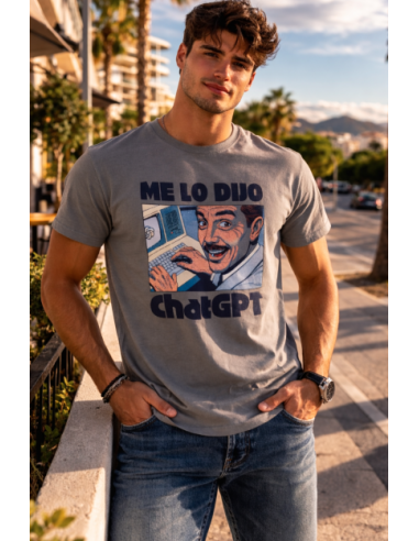 Camiseta hombre chat 