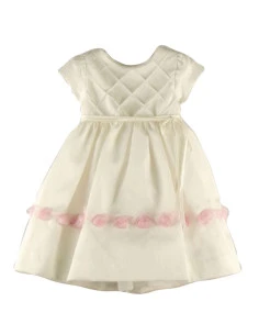 Vestido ceremonia crudo bebé niña 