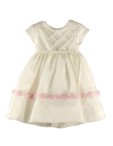 Vestido ceremonia crudo bebé niña 