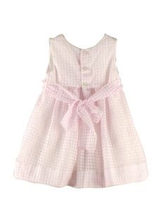 Vestido de ceremonia cuello cruzado bebé niña  2