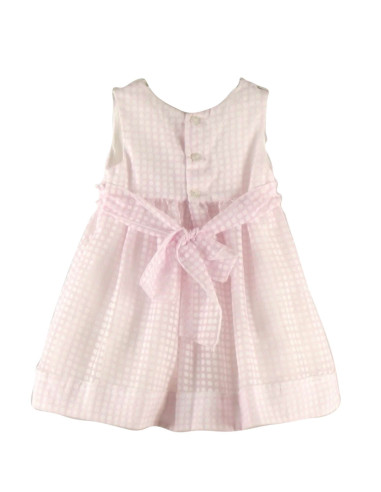 Vestido de ceremonia cuello cruzado bebé niña 