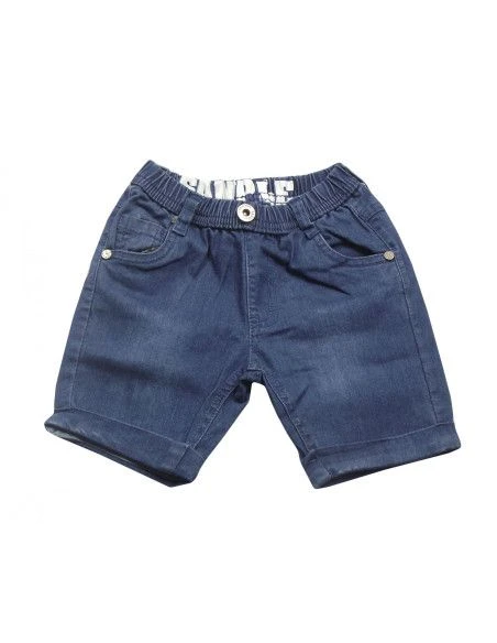 Conjunto manga corta y bermudas denim bebé niño [product.brand] 3 - Ropa para Bebé | dyley | 