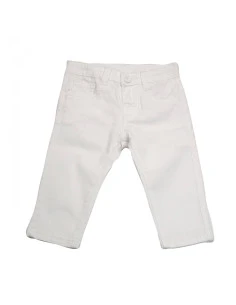 Pantalón largo blanco bebé niño 