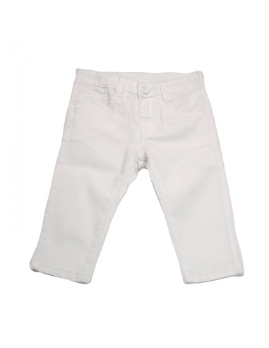 Pantalón largo blanco bebé niño 