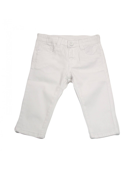 Pantalón largo blanco bebé niño 