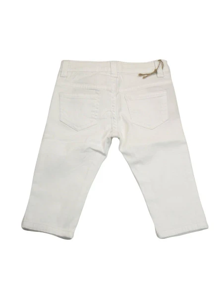 Pantalón largo blanco bebé niño 