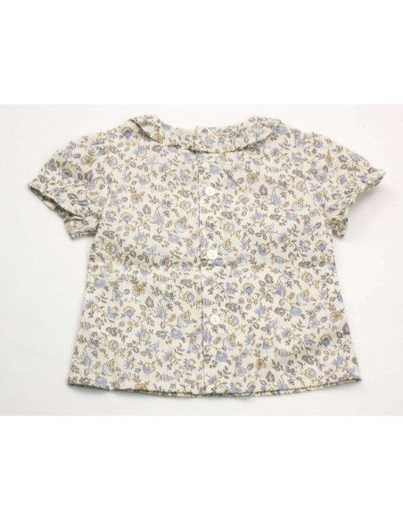 Blusa manga corta florecitas bebé niña [product.brand] 2 - Ropa para Bebé | dyley | 