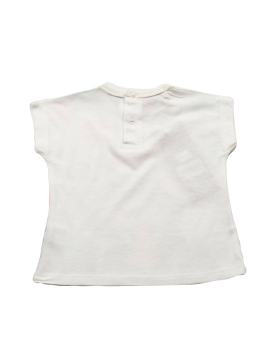 Camiseta manga corta gatito bebé niña 