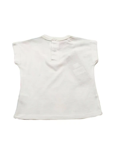 Camiseta manga corta gatito bebé niña 
