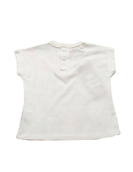 Camiseta manga corta gatito bebé niña 
