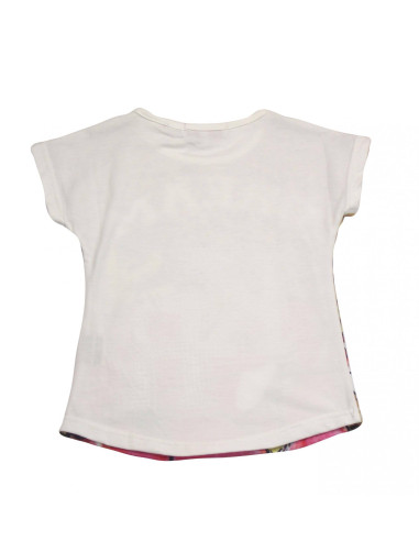 Camiseta manga corta leopardo niña 