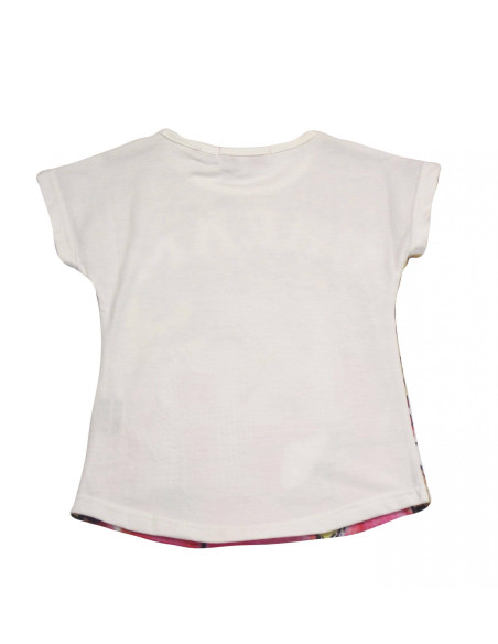Camiseta manga corta leopardo niña 