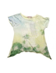 Camiseta manga corta puntas niña 