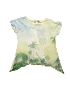 Camiseta manga corta puntas niña 