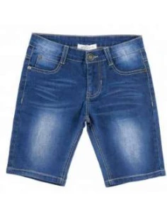 Bermuda denim elástico niño 