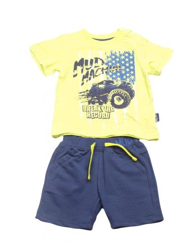 Conjunto manga corta dibujo bebé niño [product.brand] 1 - Ropa para Bebé | dyley | 