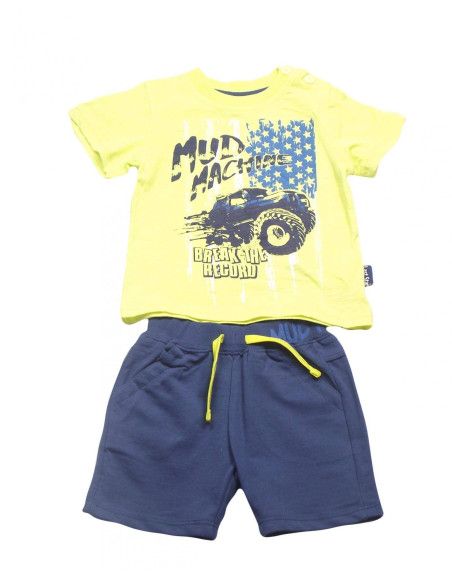 Conjunto manga corta dibujo bebé niño [product.brand] 1 - Ropa para Bebé | dyley | 