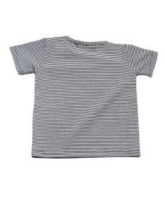 Camiseta manga corta rayas finas bebé niño  2