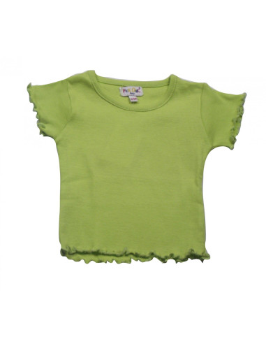 Ropa para bebe Camiseta básica verde limón bebé niña