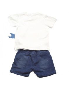 Conjunto de camiseta tiburón y bermudas bebé niño  2