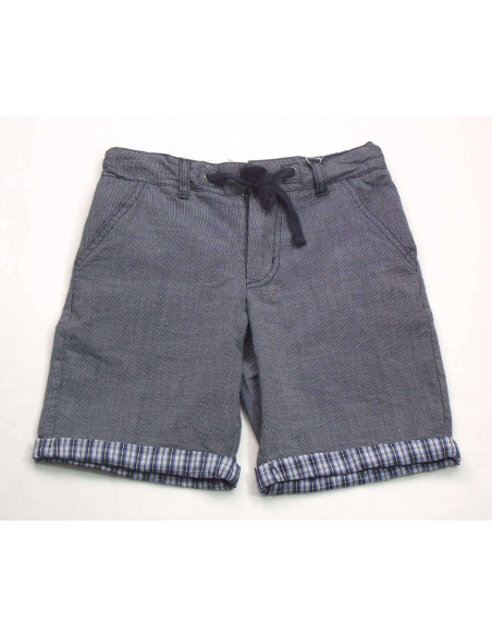 Bermuda cuadritos vestir niño 