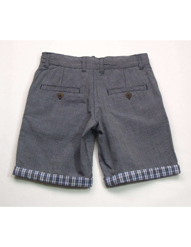 Bermuda cuadritos vestir niño 