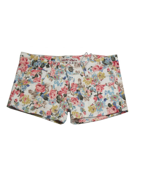 Pantalón short flores niña 