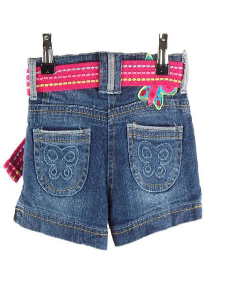 Pantalón corto niña tejano 