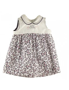 Vestido cuello bebé niña 