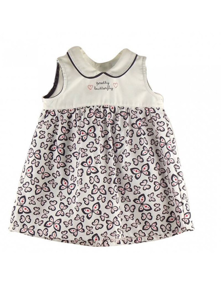 Vestido cuello bebé niña 