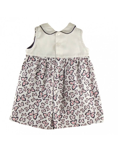 Vestido cuello bebé niña 
