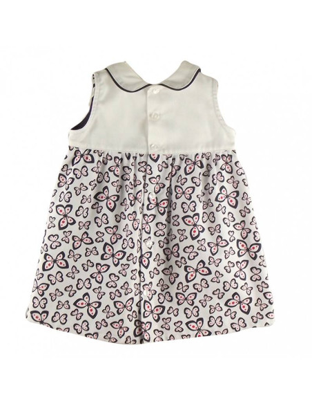 Vestido cuello bebé niña 