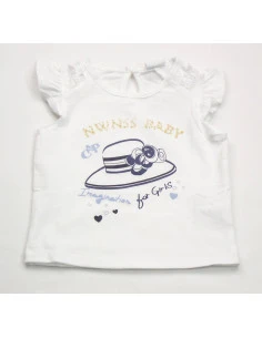 Camiseta sombrero bebé niña 