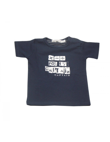 Ropa para bebe Camiseta manga corta marino bebé niño