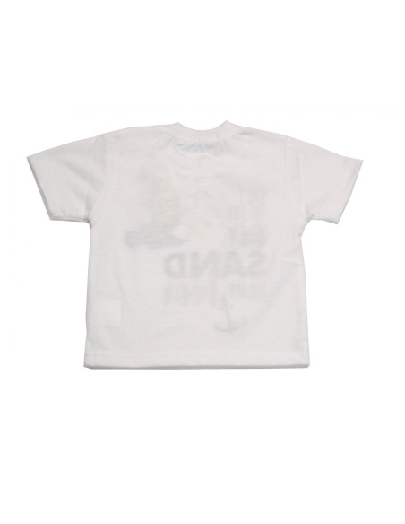 Camiseta manga corta barquito bebe niño 