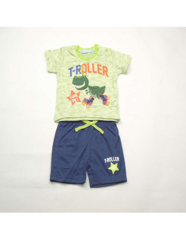 Conjunto manga corta rex bebé niño 