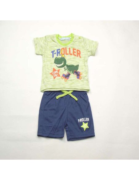 Conjunto manga corta rex bebé niño 